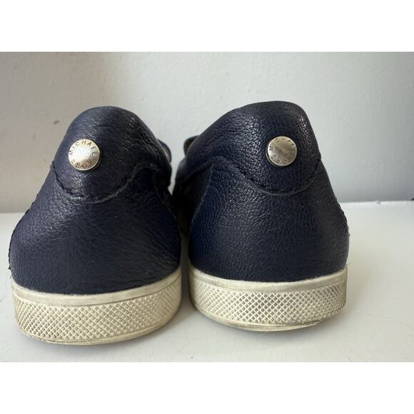 MICHAEL KORS CALLAHAN TASSEL BLUE LEATHER SLIP ON LOAFERS WOMENS SZ 8 - Picture 5 of 9